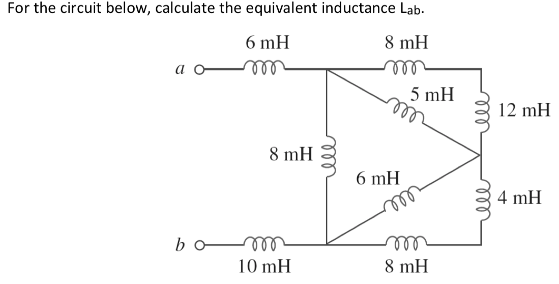 Solved For the circuit below, calculate the equivalent