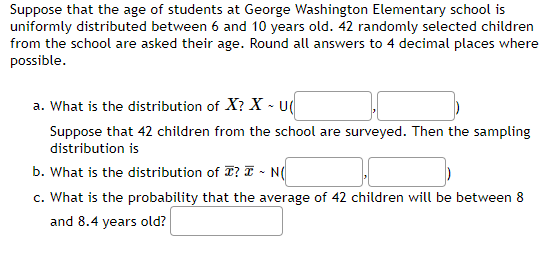 Solved Suppose that the age of students at George Washington | Chegg.com