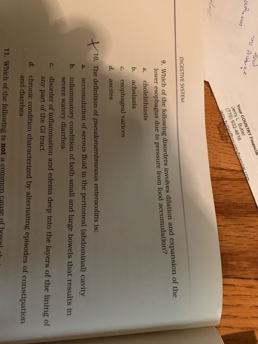 Solved Multiple Choice Select the one best answer to the | Chegg.com