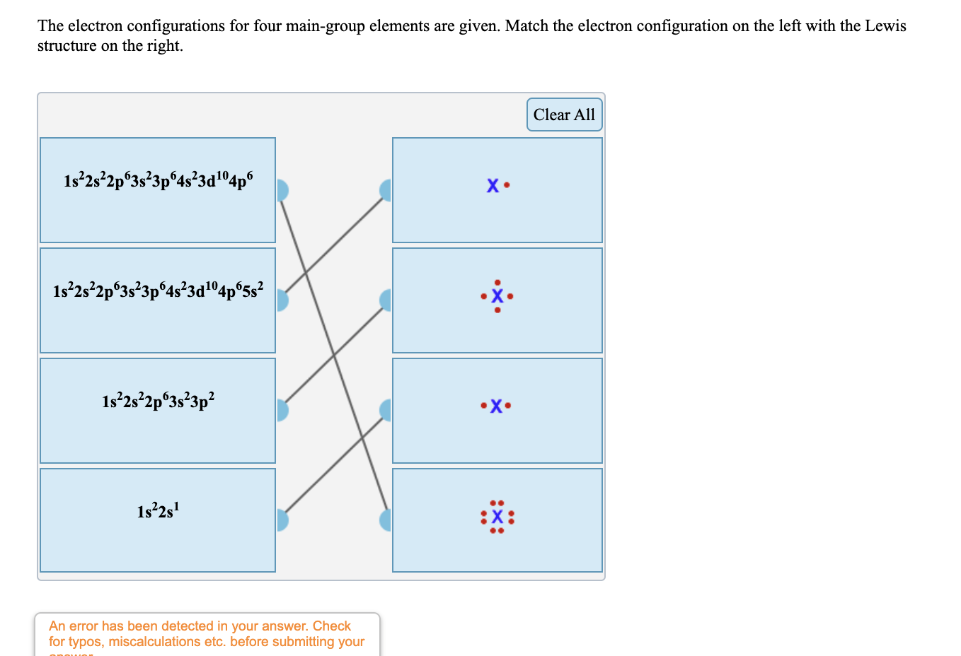 Solved The Electron Configurations For Four Main Group