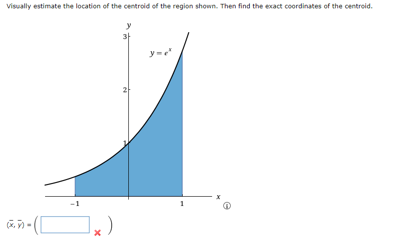 Solved Visually estimate the location of the centroid of the