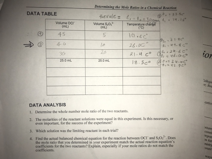 chemlab 12 a mole ratio chemlab 12 a mole ratio