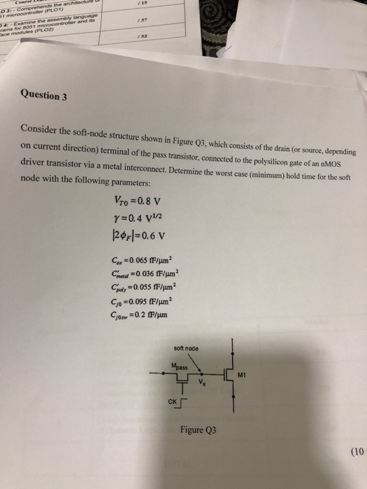 Solved Question Consider the following inverter design | Chegg.com