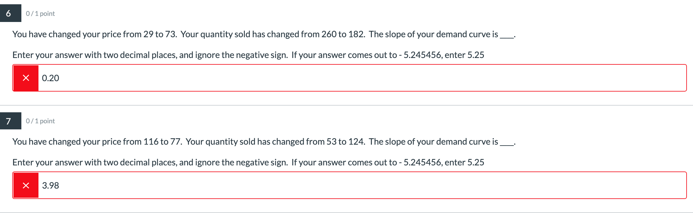 Solved 6 0/1 point You have changed your price from 29 to | Chegg.com