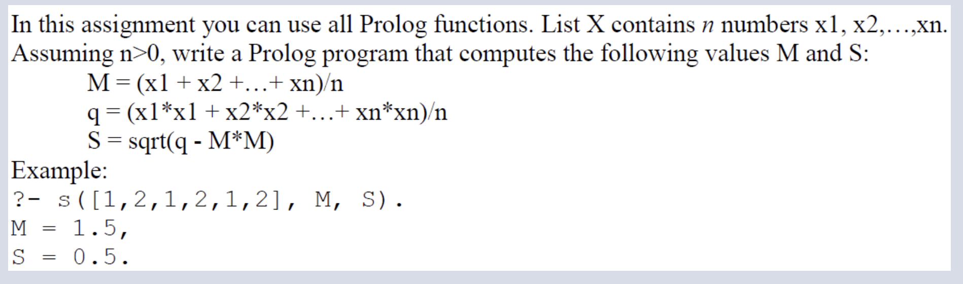 prolog assignment solution