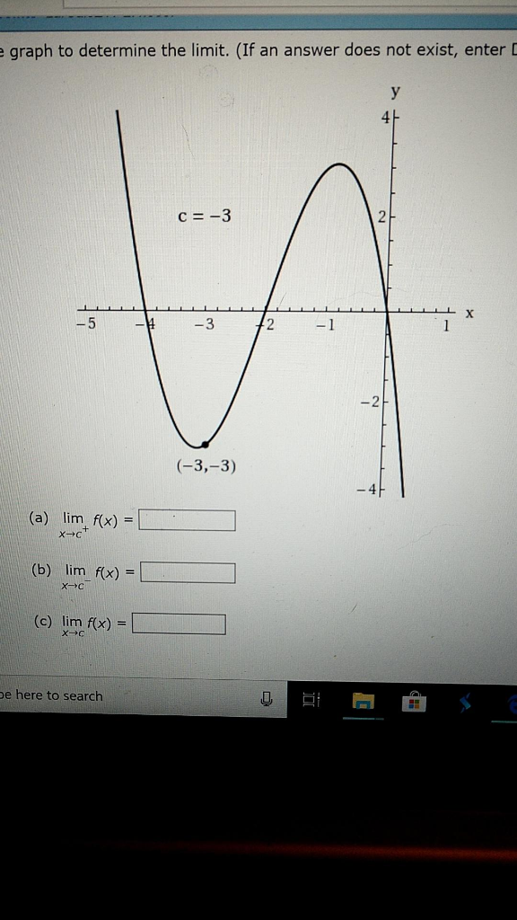 Solved Use the graph to determine the limit. (If an answer | Chegg.com