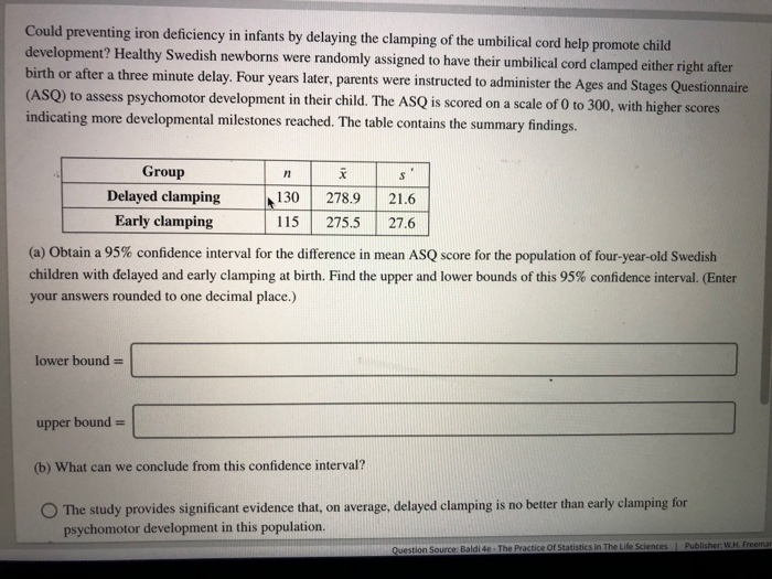 Solved Cou ld preventing iron deficiency in infants by