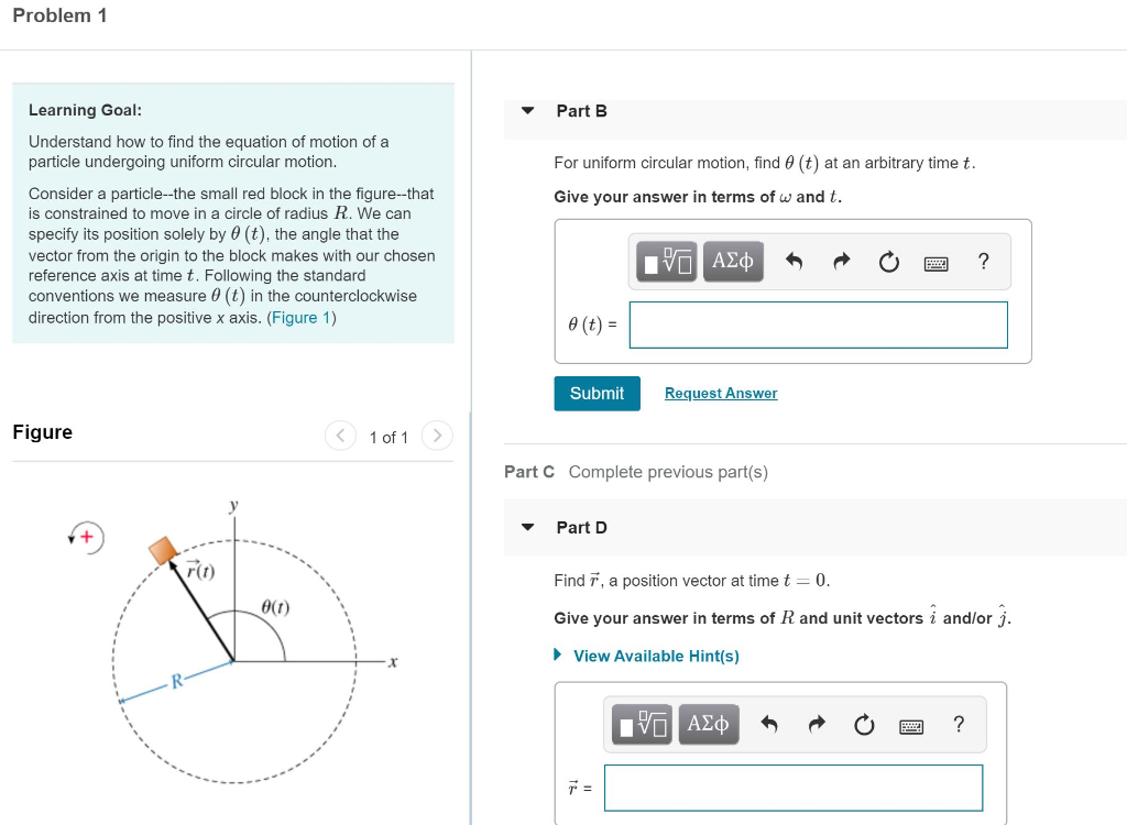 Solved Problem 1 Learning Goal: Part B Understand How To | Chegg.com