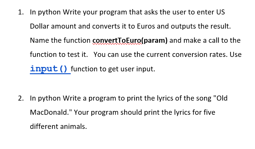 Solved: Write A Python Program That Asks The User To Ente