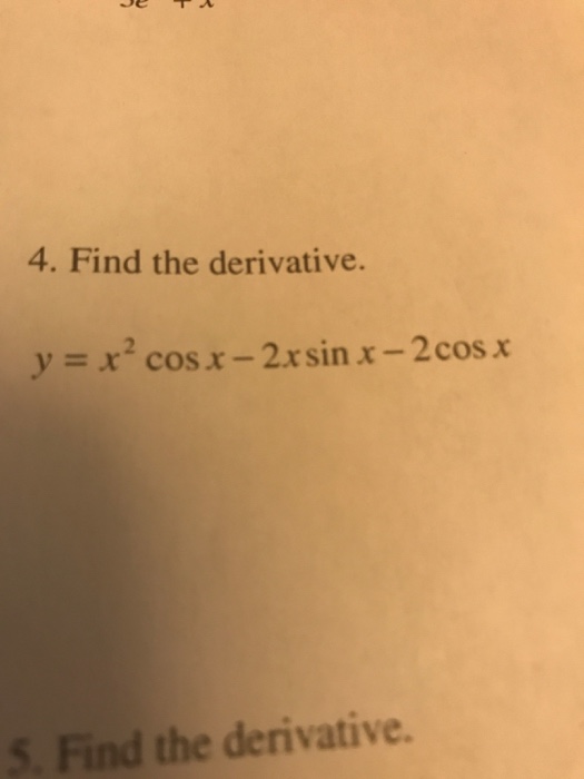 derivative of 2x cosx^2