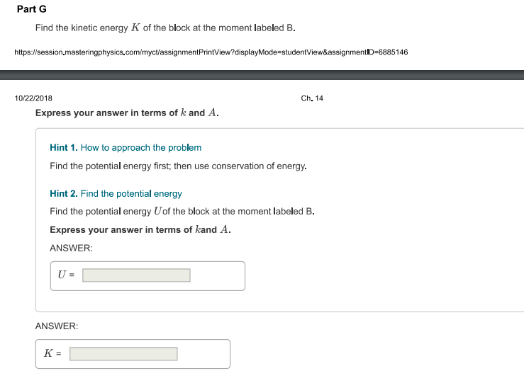 Solved Consider a harmonic oscillator at four different | Chegg.com