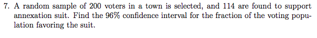 Solved 7. A Random Sample Of 200 Voters In A Town Is | Chegg.com