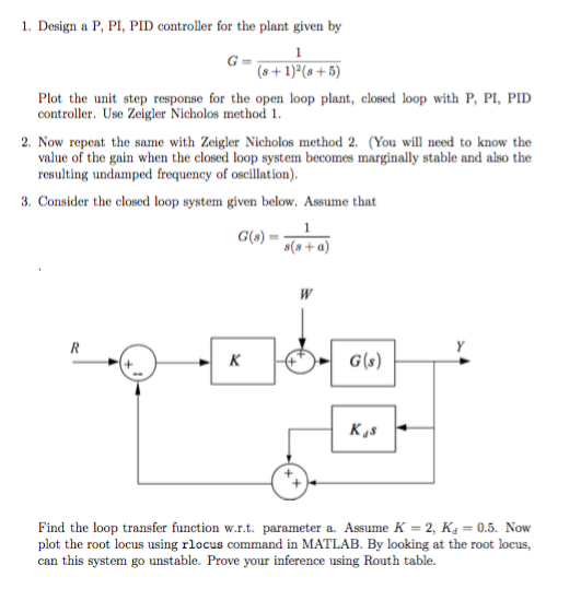 statistical filter designs pi controller