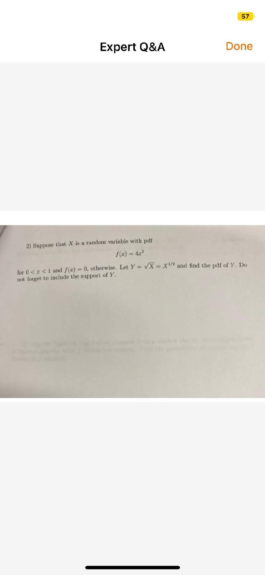 Solved 2) Suppose that X is a random variable with pdf | Chegg.com