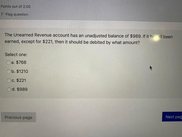 Solved Not yet answered Points out of 2.00 P Flag question A | Chegg.com