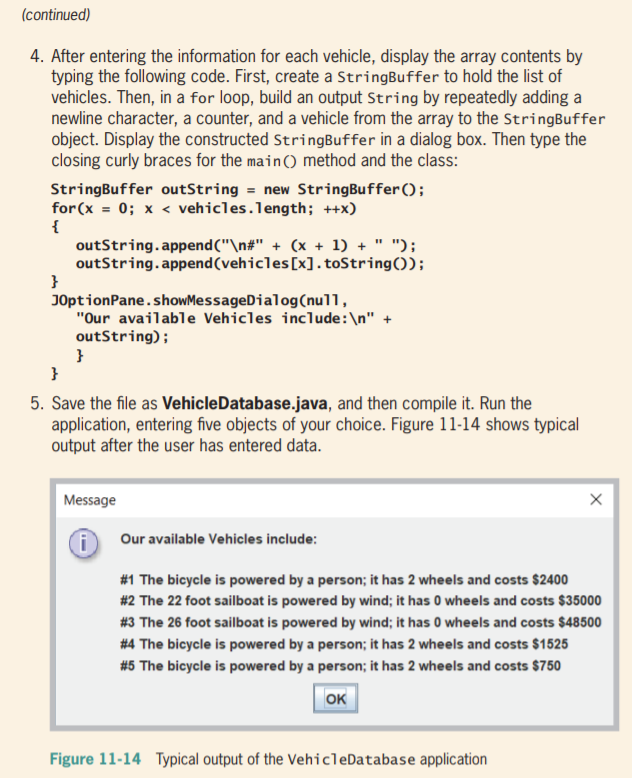 Using Object References Next, you write an | Chegg.com