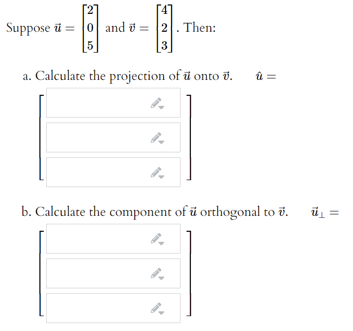 Solved 12 Suppose U Ol And U 147 2 Then 3 5 A Calcul Chegg Com