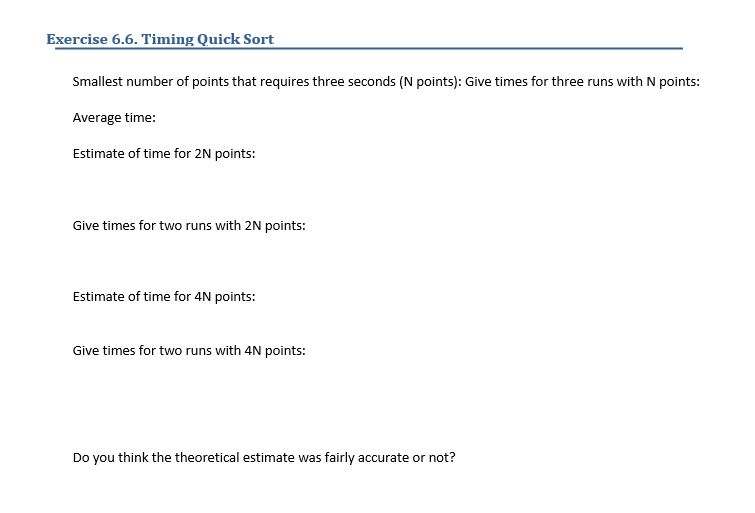Solved Exercise 6 4 Timing Selection Sort Smallest Numb