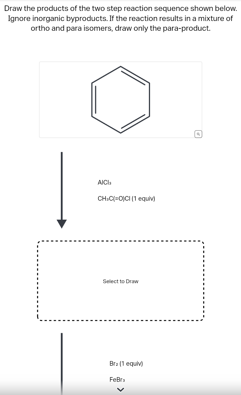 Solved Draw The Products Of The Two Step Reaction Sequence Chegg Com