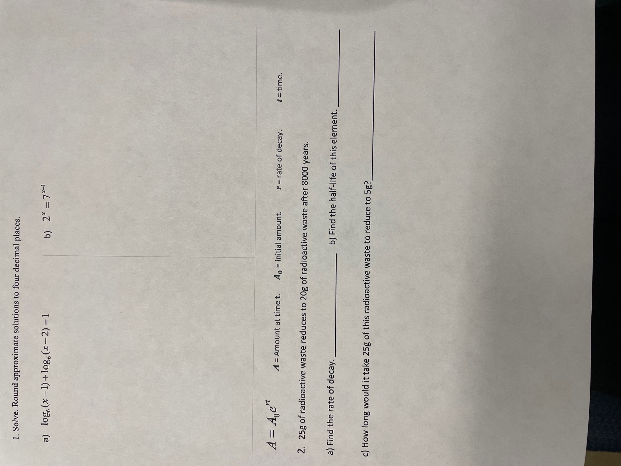 solved-a-log6-x-1-log6-x-2-1-b-2x-7x-1-a-a0ert-a-amount-chegg