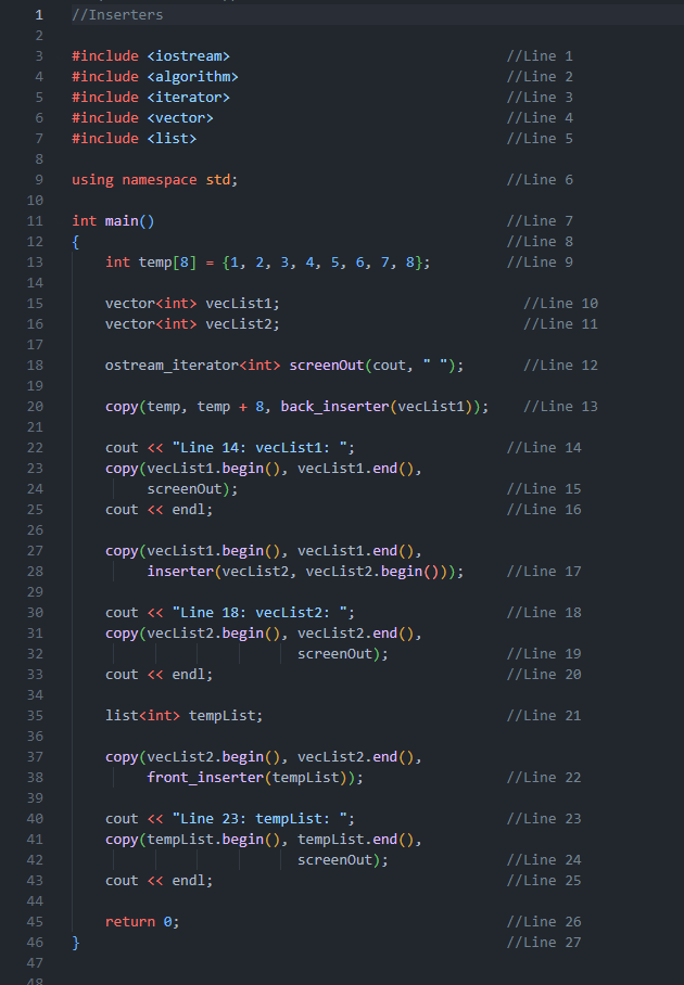 Solved Can you please classify each line of code whether it | Chegg.com
