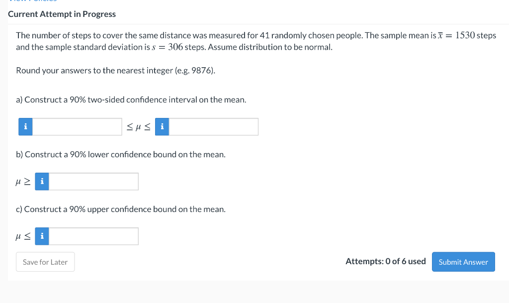 Solved Current Attempt In Progress The Number Of Steps To Chegg Com