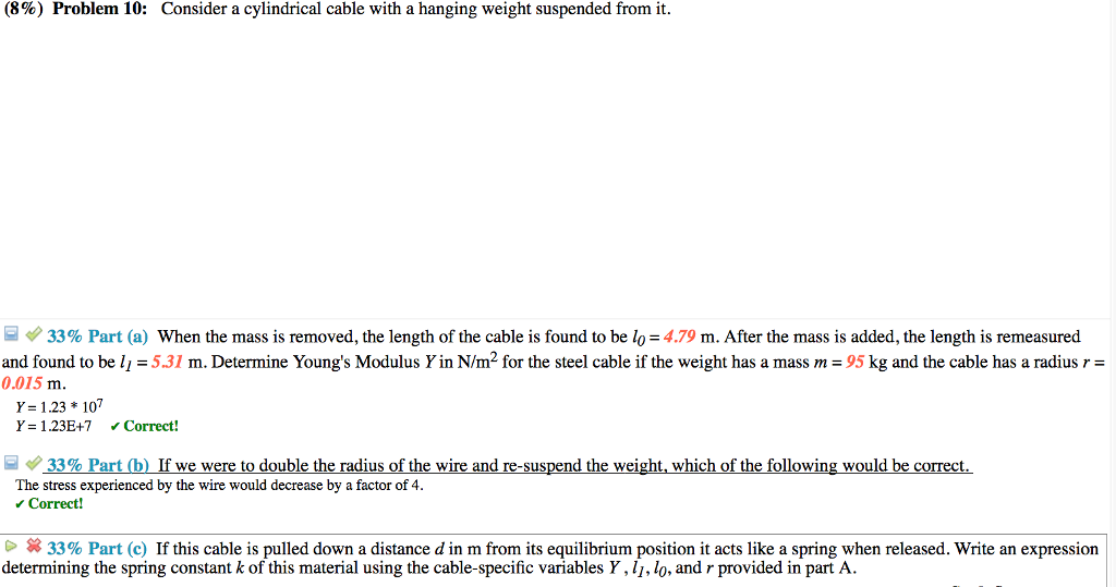 Solved (8%) Problem 10: Consider a cylindrical cable with a | Chegg.com