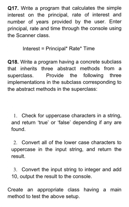 Solved Write a program that calculates the simple interest | Chegg.com