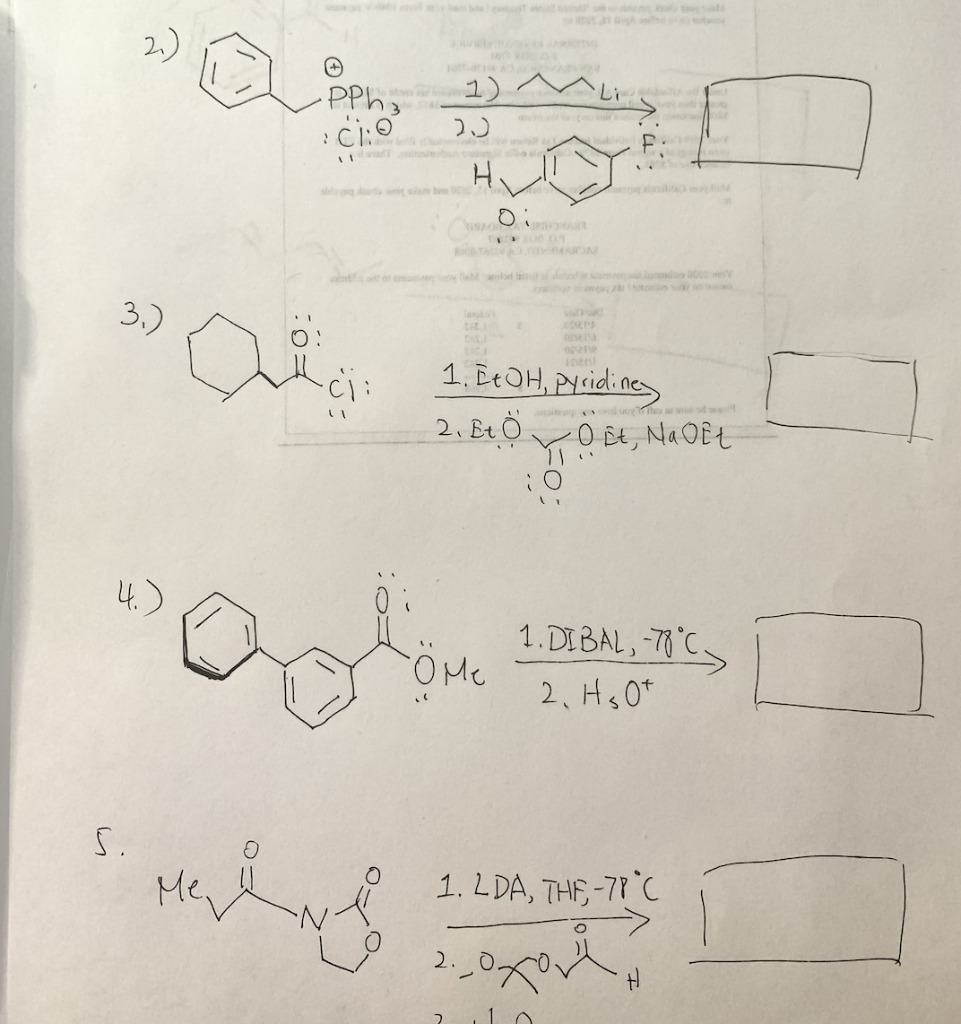 Solved Pph Cio 1 1 Et Oh Pyridines 2 Et Oo Et Na Chegg Com