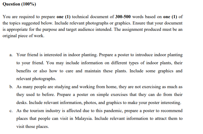 Solved Question 100 You Are Required To Prepare One 1 Chegg Com