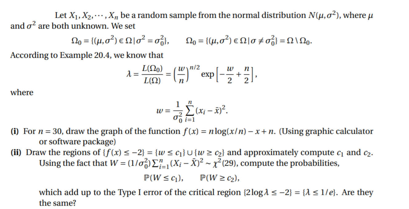 Let X1 X2 Xn Be A Random Sample From The Norm Chegg Com