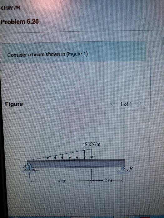 Solved KHW #6 Problem 6.25 Consider a beam shown in (Figure | Chegg.com