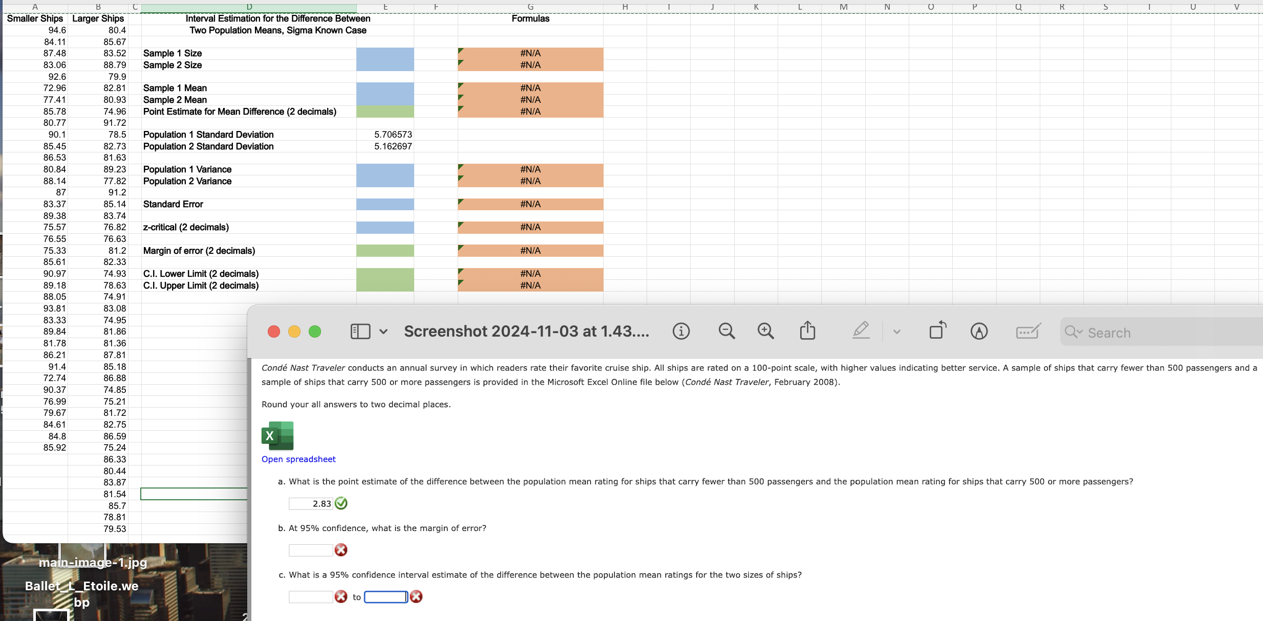 sample of ships that carry 500 ﻿or more passengers is