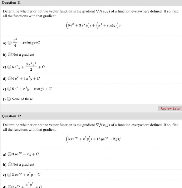 Solved Determine whether or not the vector function is the | Chegg.com