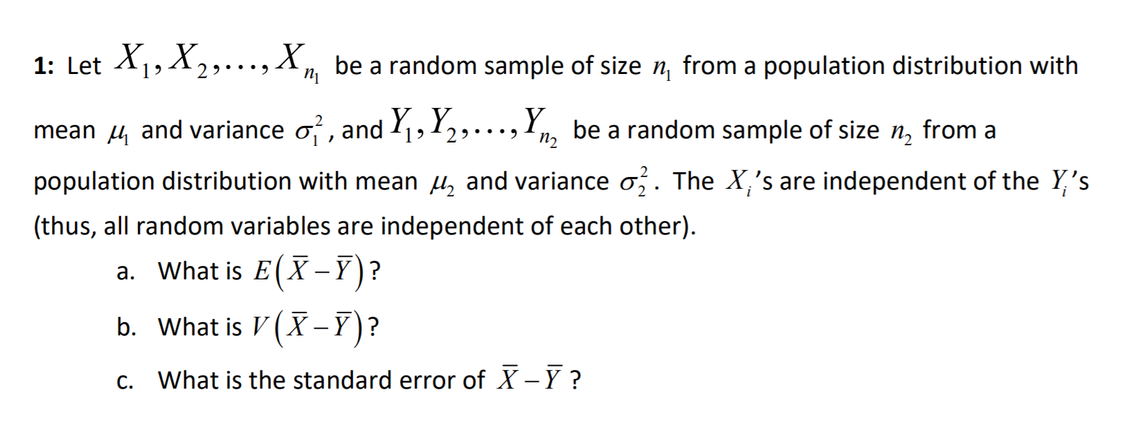 solved-1-let-x1-x2-x-be-a-random-sample-of-size-n-chegg