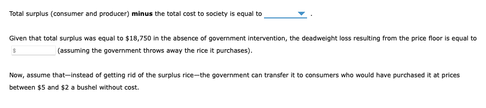 Solved The following graph shows the market for rice in the | Chegg.com