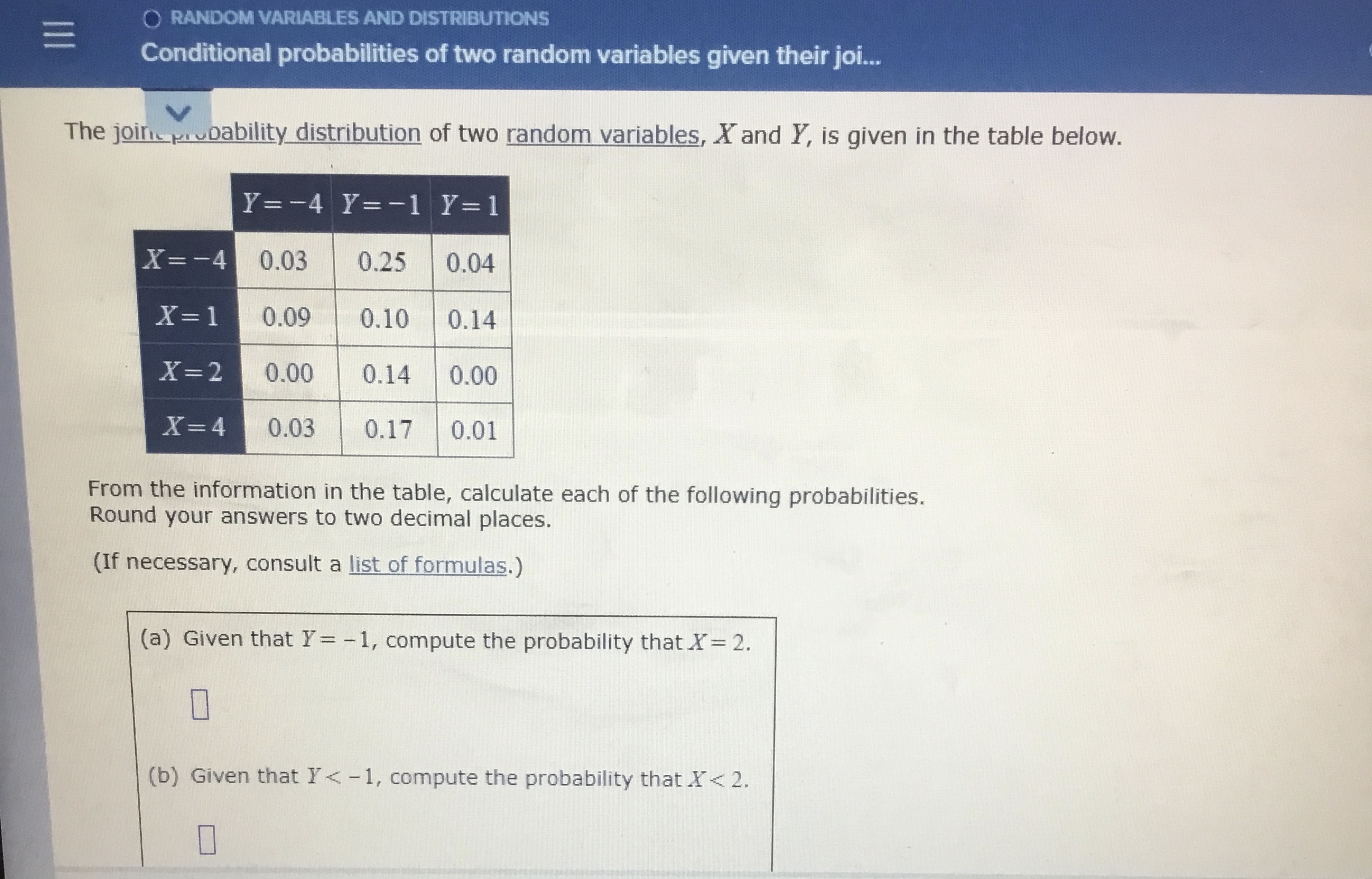 solved-the-joint-probability-distribution-of-two-random-chegg