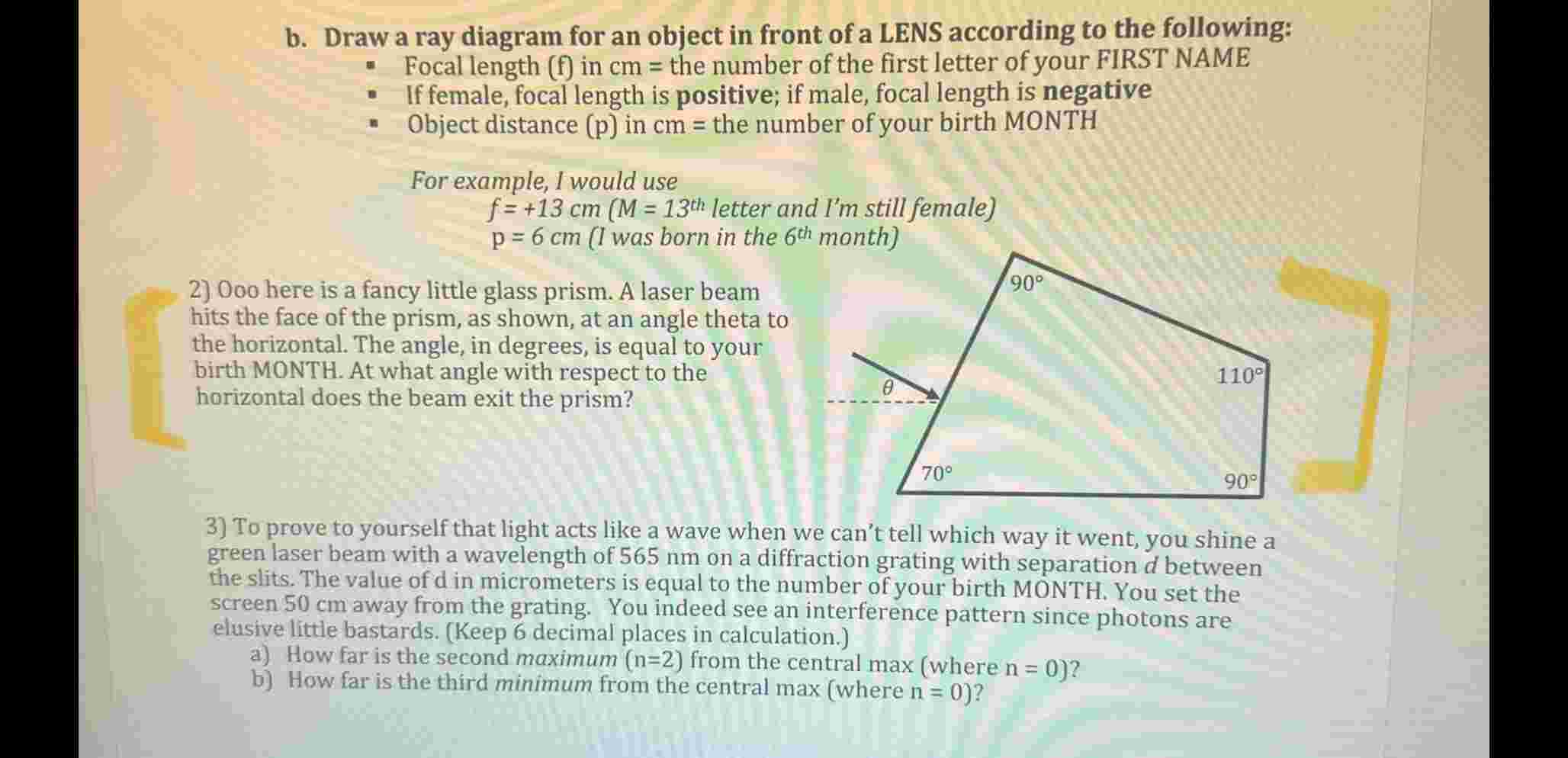 Solved b. ﻿Draw a ray diagram for an object in front of a | Chegg.com