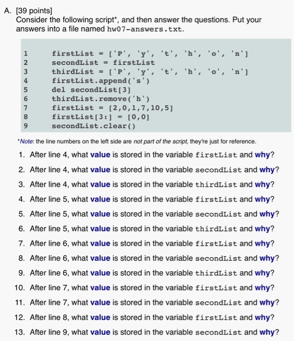 Solved In python, this is dealing with memory. I can run it, | Chegg.com