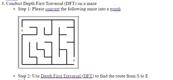 Solved PLEASE ANSWER MANUALLY THE MAZE BY DEPTH FIRST | Chegg.com