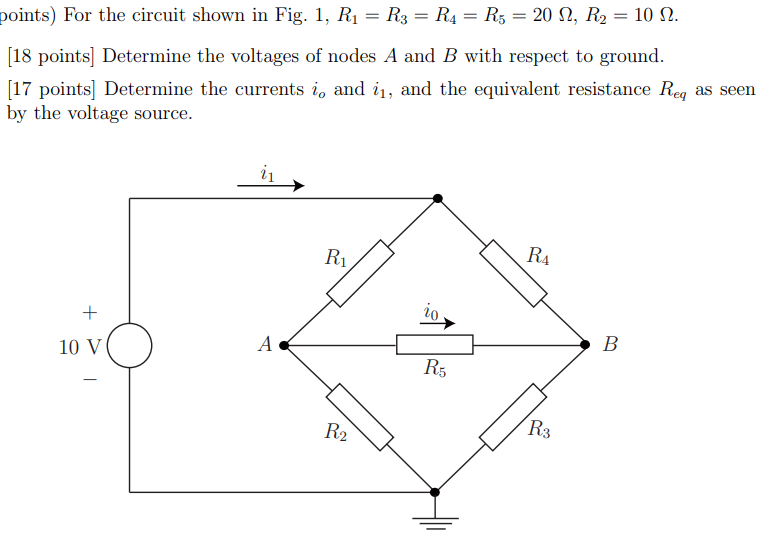 Solved points) For the circuit shown in Fig. | Chegg.com