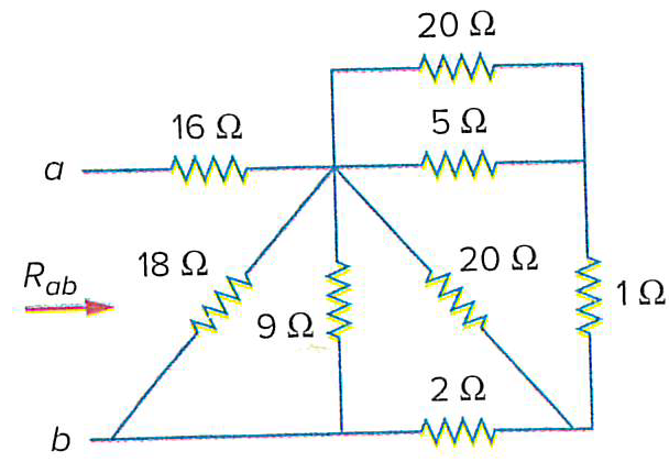 Solved find Rab Find the equivalent resistance, Rab , | Chegg.com