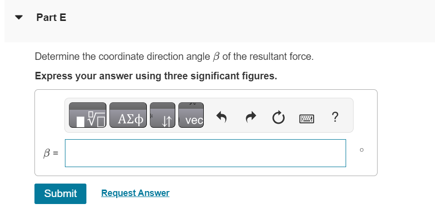 Solved Determine the coordinate direction angle α of the | Chegg.com