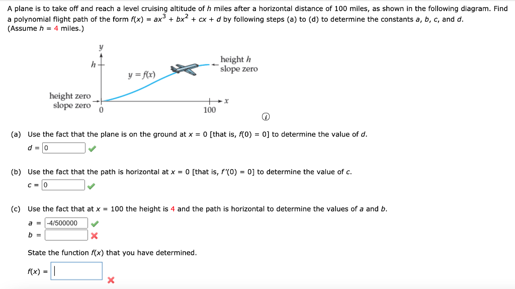 Solved A plane is to take off and reach a level cruising | Chegg.com