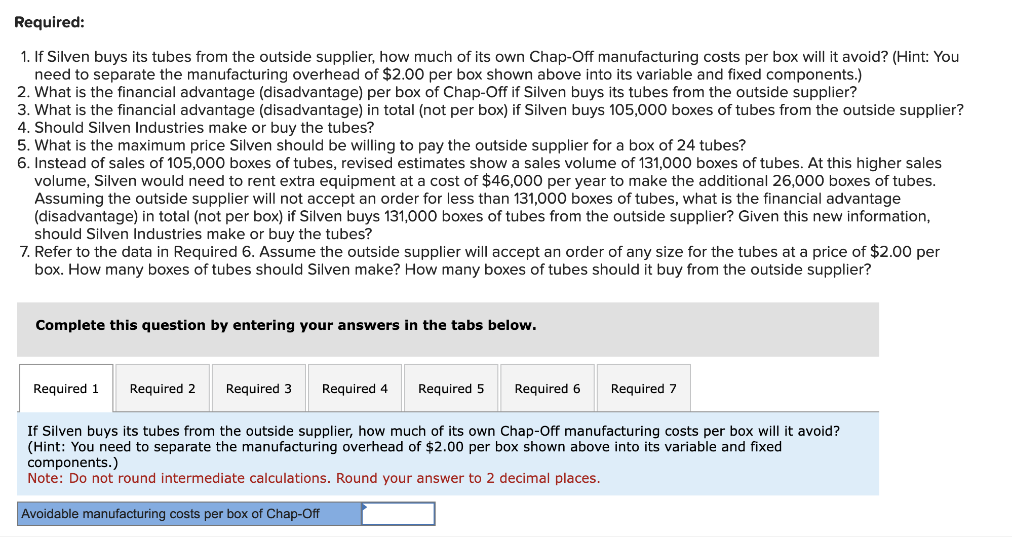 Solved Silven Industries, Which Manufactures And Sells | Chegg.com