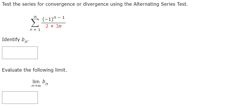 Solved Test the series for convergence or divergence using | Chegg.com