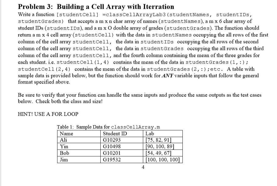 Solved IT'S A MATLAB PROBLEM CAN YOU PLEASE USE FOR LOOP FOR | Chegg.com