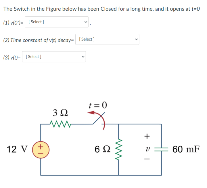 Solved The Switch in the Figure below has been Closed for a | Chegg.com