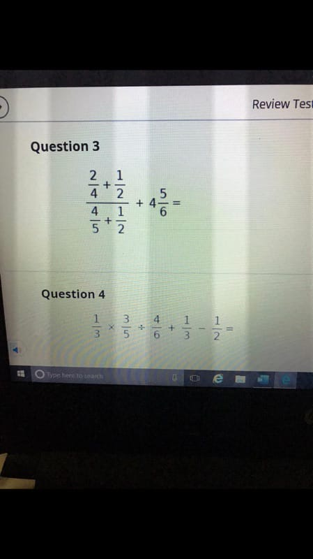 Solved Review Tes Question 3 1 a+ 5 2 4 4 5 2 1 2 + Question | Chegg.com