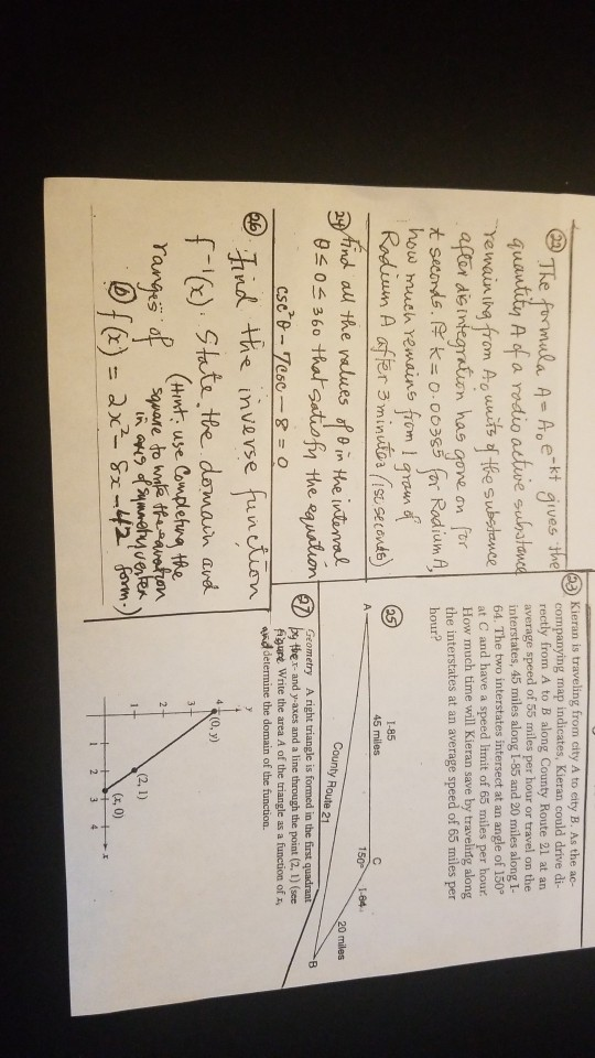 Solved The formala A- A,e-kt gives the quantity A ofa rodio | Chegg.com